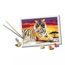 Ravensburger Creart Majestic Tiger - Kit De Pintura Por Nú