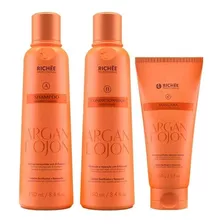 Richée Argan E Ojon Shampoo 250ml + Cond 250ml +máscara 150g