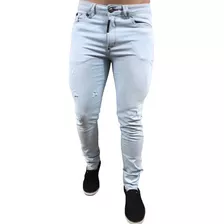 Calça Jeans Elastano Masculina Slim-skinny 