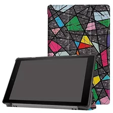 Kindle Fire Hd 10 Case 7th Generation, Cuero De La Pu Slim-f