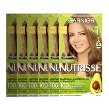 Paquete De 6 Tintes Garnier Nutrisse Tono 713 Vainilla