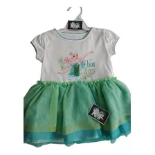 Vestido Tutu De Frozen Elsa Niña Bebe Talla 24 Meses, Nuevo.