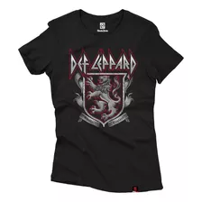 Camiseta Baby Look Feminina Def Leppard Sheffield England