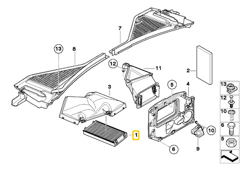 Microfiltro Para Bmw X5 E70 X5 M Motor  S63 Foto 5