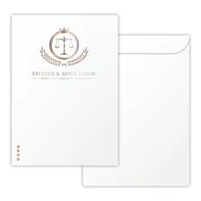 100 Envelopes A5 18x25 - Timbrado Personalizado Logo E Arte