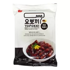 Yopokki Jjajang Topokki Sticks De Arroz C/ Molho Soja Preta Coreia