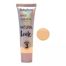 Base Líquida Natural Look Ruby Rose Bege 03