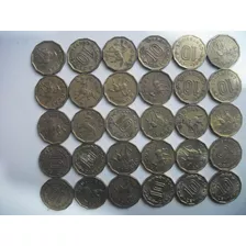 Lote De 30 Monedas Nacionales 10 Centésimos Año-77-78-y 79 