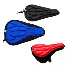 Capa Gel Silicone Banco Selim Almofada Forro Bicicleta 27154 Cor Vermelha