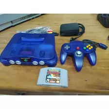 Nintendo 64 Roxo Uva Translúcido Série Multi Sabores+pokémon