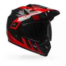 Capacete Bell Mx 9 Adventure Mips Dash Preto Vermelho 62