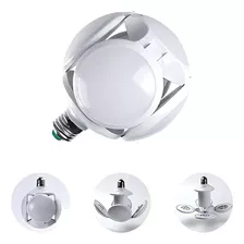 Bombillo Plegable Led 4 Paneles Forma Balón De Fútbol 40w Color De La Luz Blanco Frío