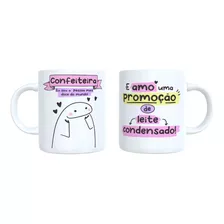 Caneca Xícara Personalizada Porcelana Flork Profissões Cores