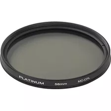 Filtro Polarizante Circular De 58mm Para Lente Platinum