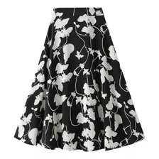 Willow Flower Chiffon Floral A Line Skirt