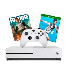 Xbox One S Branco 1tb + Jogos + Nota Fiscal + Garantia + Envio Rápido! 