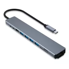 Hub Usb C 10 En 1 Hdmi 4k Usb Sd Macbook Pro Air Pc Notebook