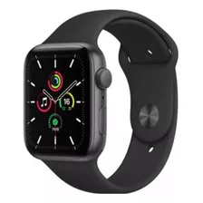 Apple Watch Se 44mm 2ª Geração Preto Pulseira Preta Gps M/g