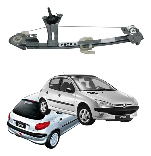 Maquina Vidro Porta Peugeot 206 4portas Conferir Lado Usado 19