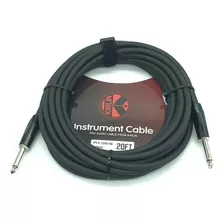 Cable Guitarra Bajo 6 Metros Kirling Ipcx-201b/bk