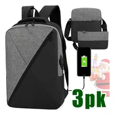 Mochila De Gran Capacidad Con Cargador Usb