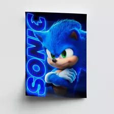 5 Posters Sonic 33 X 48 Cm