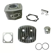 Kit Cilindro Completo P/ Motor 48cc 2t Bike Motorizada Alta