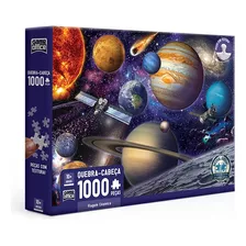 Quebra-cabeça Viagem Cósmica Planetas 1000 Peças Game Office