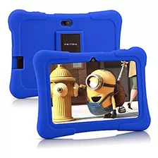 Pritom Tablet Para Niños De 7 Pulgadas, Quad Core Android 10