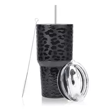 Vaso Termico De Acero Inoxidable De 30 Oz C/ Tapa-cheetah