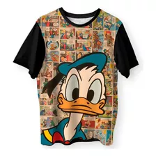 Camiseta Pato Donald 09 Estampa Full Print Adulto