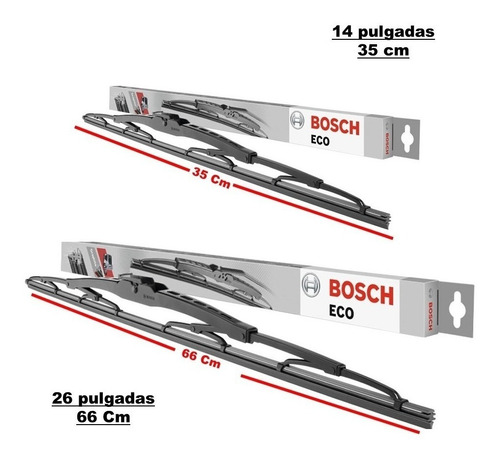 Plumilla Bosch Eco Para Suzuki Sx4 26x14 Foto 3