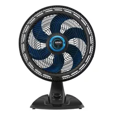 Ventilador De Mesa Arno Vb55 Turbo Preto Com 6 Pás Cor Azul De Polipropileno, 40 cm De Diâmetro 127 v