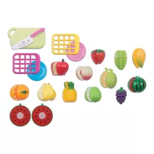 Comidinha Frutas De Brinquedo Plástico Horti Fruti Braskit