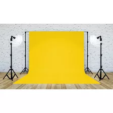 Tecido Fundo Infinito Fotográfico Chroma Key 1,78 X 2,20m Cor Amarelo