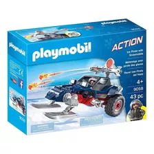 Brinquedo Playmobil 9058 Pirata Do Gelo Com Snowmobile Quantidade De Peças 43