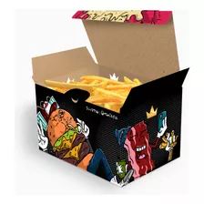 Embalagem Para Batata Frita Porção Delivery - Color - 100 Un
