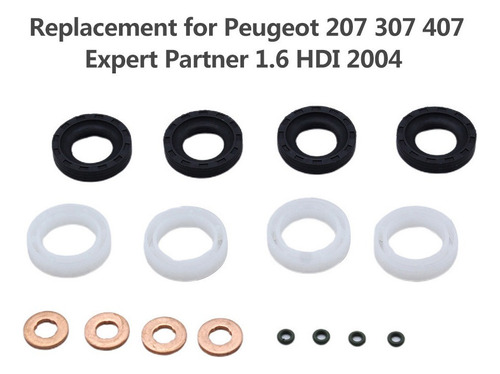 Juego De Juntas Inyectoras De Repuesto Para Peugeot 207 307 Foto 6