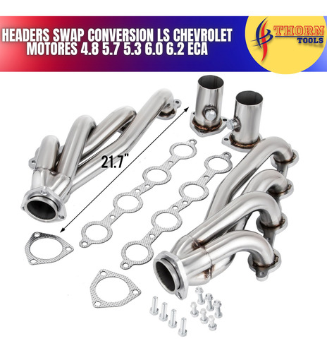 Headers Swap Conversion Ls Chevrolet 4.8 5.7 5.3 6.0 6.2 Eca Foto 5
