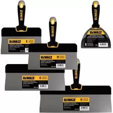 Kit X5 Espatula Profesional Dewalt Inox Durlock Enduido Yeso