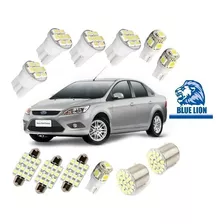 Kit Lampada Led Ford Focus Sedan Luz Pingo Teto Placa Ré