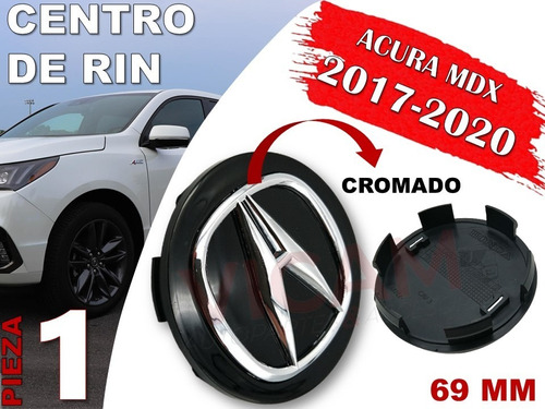 Centro De Rin Acura Mdx 2017-2020 69 Mm (negro) Foto 2