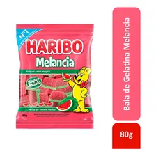 Bala De Gelatina Melancia Haribo 80g