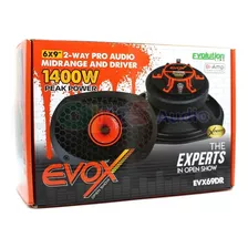 1 Medio Rango 6x9 350w Rms Open Show Evox Evolution Evx69dr Color Gro Con Naranja