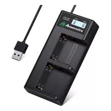 Powerextra - Cargador De Bateria Con Pantalla Lcd Usb Para 