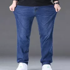 Calça Jeans Plus Size Masculina Tradicional Com Elastano