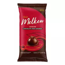 Chocolate Meio Amargo Gotas 2,050kg Melken Harald