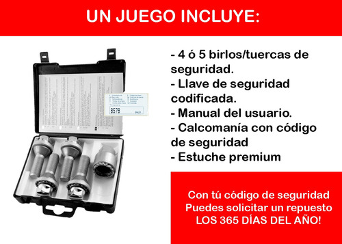 Birlos Seguridad Fiat 500 Lounge Envi Gratis Foto 5