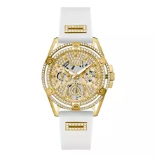 Reloj Original Guess De Mujer Accesorios Dama Reloj De Moda Color De La Correa Blanco/dorado