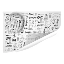 500 Papel Folha Lanche Anti Gordura P/ Delivery 30 X 38 Cm